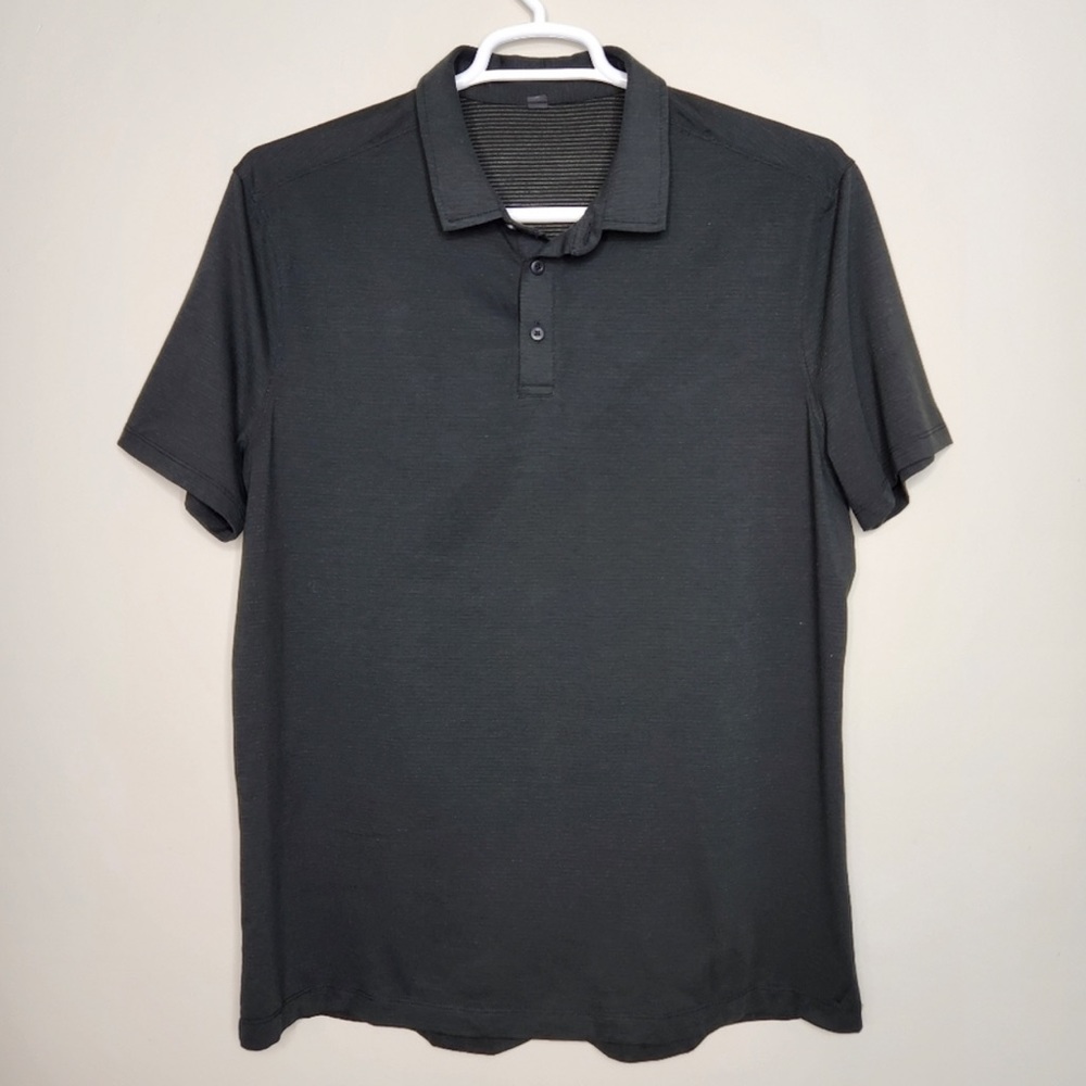 Lululemon Men's Black Evolution Polo Shirt